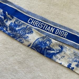 Brand New Dior Toile de Jouy Sauvage Mitzah Scarf